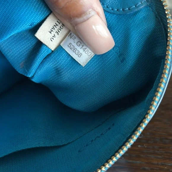 Coach Crossbody Bag – Teal Leather - Picture 15 of 15